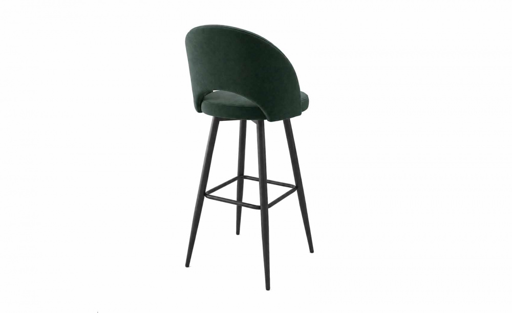 ДЖЕРРИ МИНИ 900-360 Стул барный поворотный темно-зеленый/черный